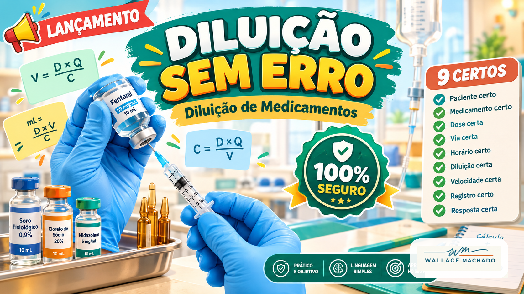 Diluição Sem Erro — minicurso de diluição de medicamentos